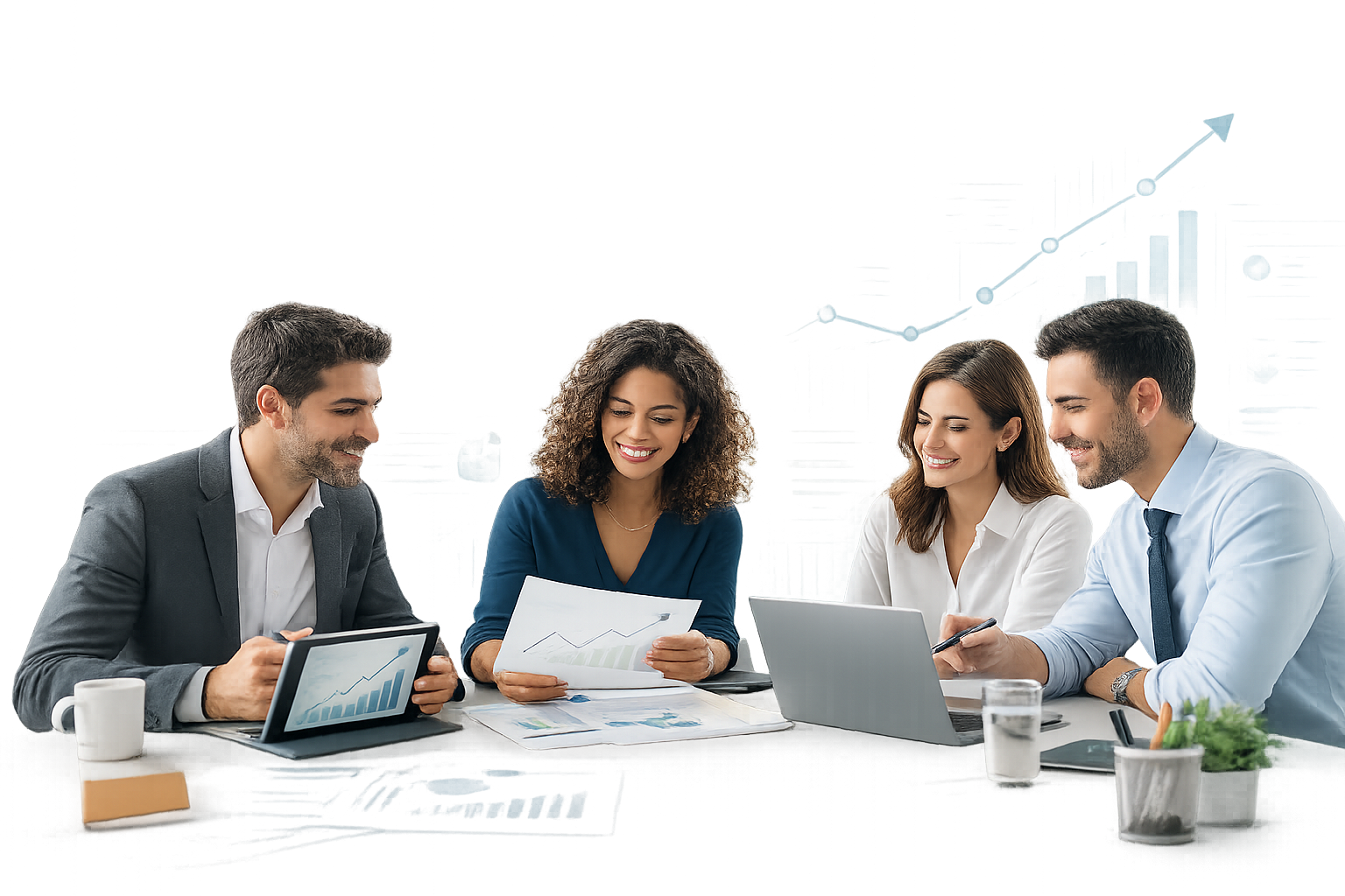 Equipe de um escritório contábil e de uma consultoria de R&S usando a plataforma InPerson
